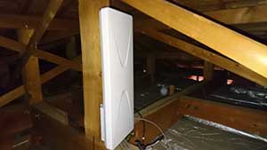 糸島市の師吉に平面アンテナ取り付け