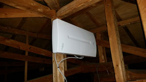 糸島の末永で地デジアンテナ取り付け工事