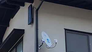 糸島の末永でアンテナ取り付け工事