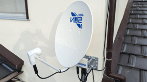 糸島の二丈は神在でBSアンテナ工事