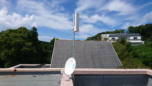 糸島市の志摩芥屋でアンテナ工事