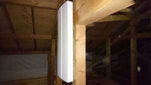 福岡市の城南区で屋内にアンテナ取り付け工事