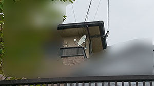 糸島市の南風台で地デジアンテナ取り付け