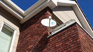 糸島の南風台にアンテナ取り付け工事