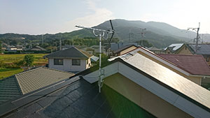 糸島の志摩師吉で地デジアンテナ取り付け