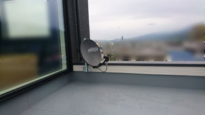 糸島市の二丈深江でBSアンテナ取り付け工事