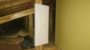 糸島市の前原駅南でアンテナ工事