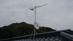 糸島の桜井でアンテナ工事