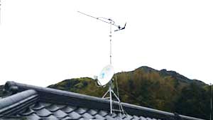 糸島の桜井でアンテナ工事
