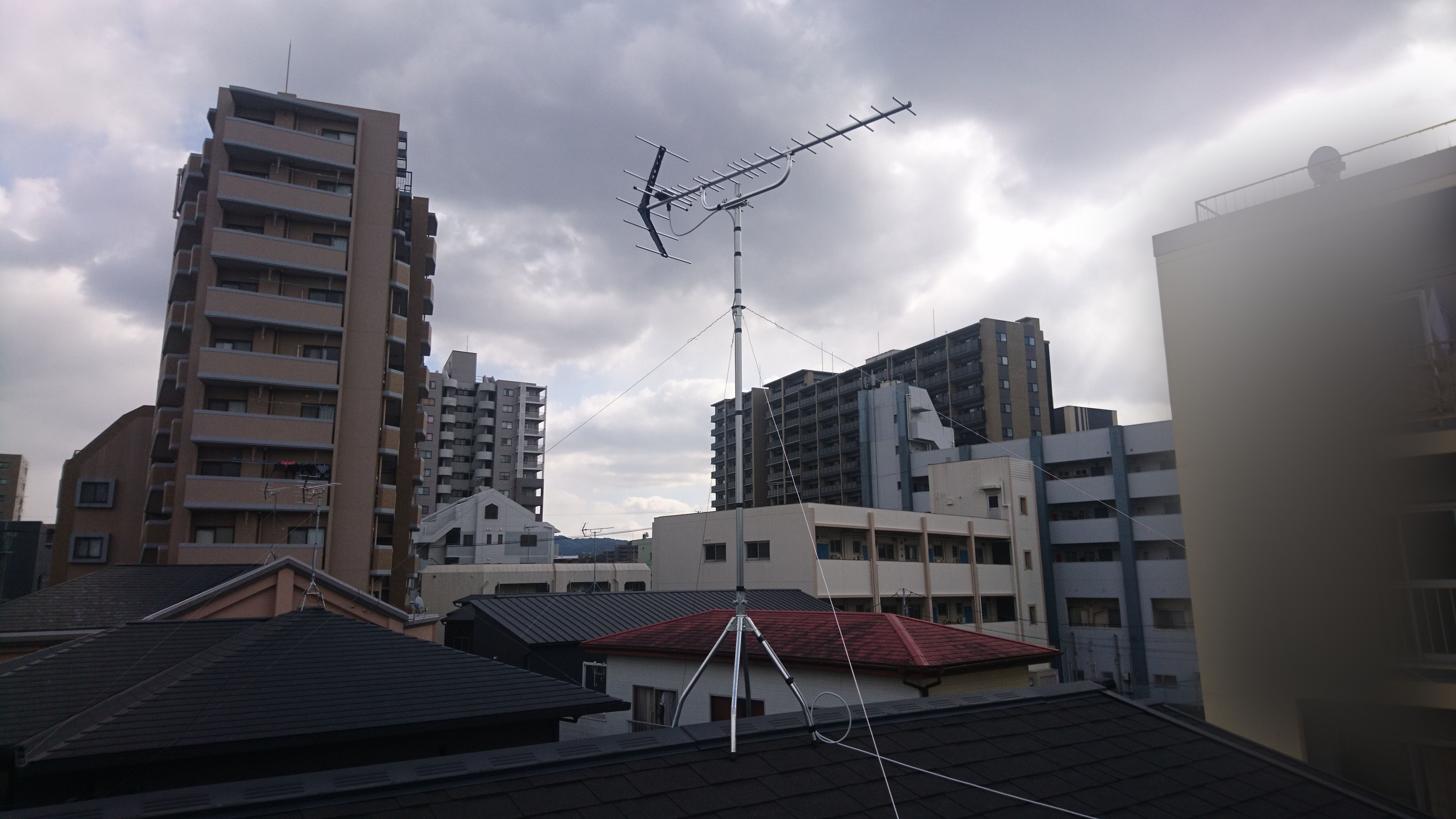 大野城市は下大利でアンテナ工事