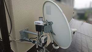 糸島の曽根でアンテナ分配工事です